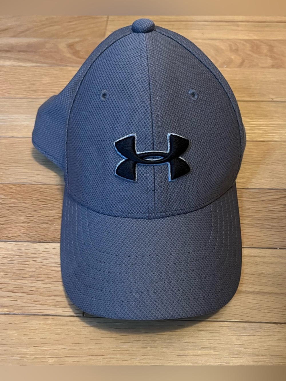 Kids - Under Armour Gray Performance Curved-Brim Cap with Black Logo